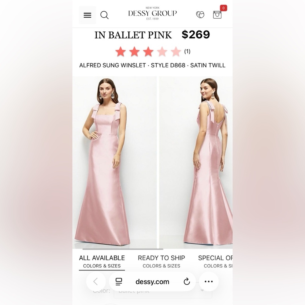 Dessy Group Bridesmaids Dress